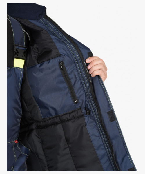 Куртка СИРИУС-ТЕРМИНАЛ синяя с лимонным и СОП