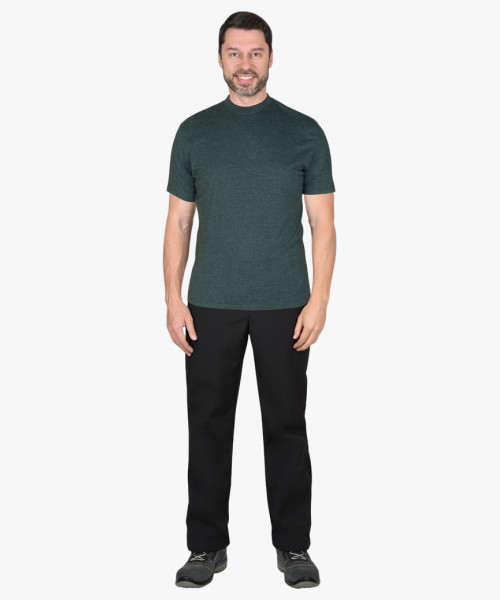 Футболка меланж тёмно-зеленый 160 г/м2