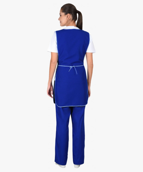 Фартук-сарафан СИРИУС-ВЕСНА васильковый с белым