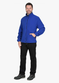 Куртка флисовая васильковая