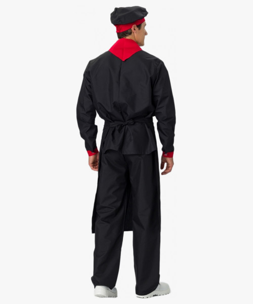 Костюм повара Су-Шеф (тк.ТиСи), черный/красный