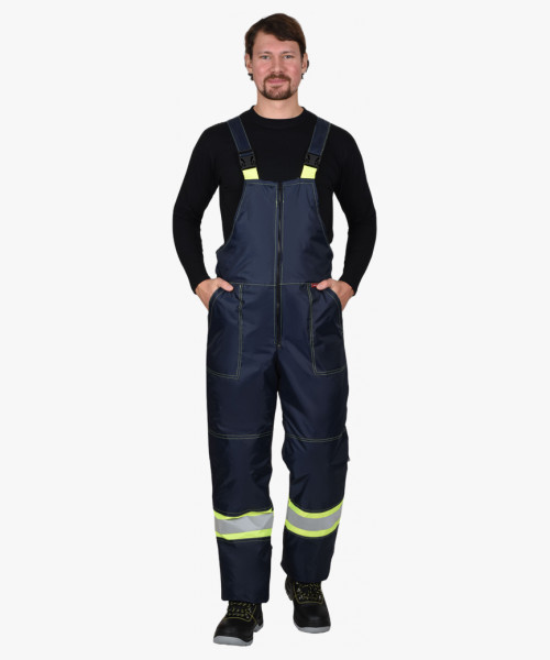 Полукомбинезон СИРИУС-ТЕРМИНАЛ синий с лимонным и СОП