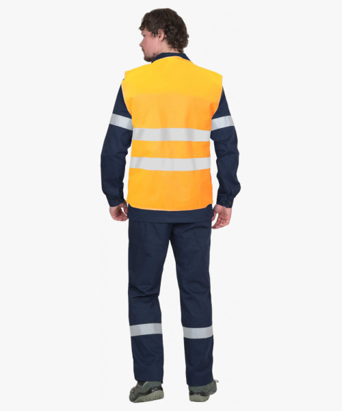 Жилет сигнальный SIRIUS класс 1, 2 СОП (трик.100 гр/м2) оранжевый