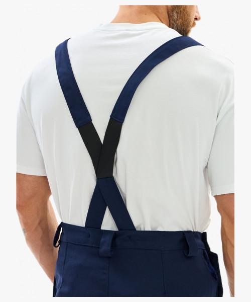 Костюм сварщика Велд-СОП 2 кл.защиты (тк.Хлопок-ОП,350) брюки, т.синий/васильковый