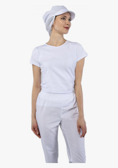 Кепи универсальная с сеткой ХАССП (тк.ТиСи), белый