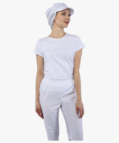 Кепи универсальная с сеткой ХАССП (тк.ТиСи), белый