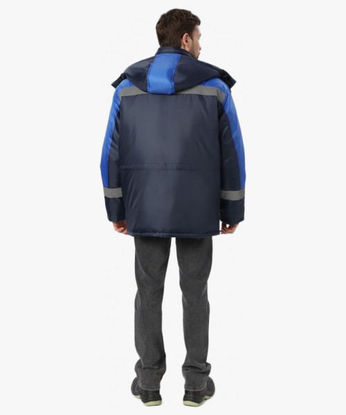 Куртка зимняя Лигор СОП (тк.OxLine,90), т.синий/васильковый