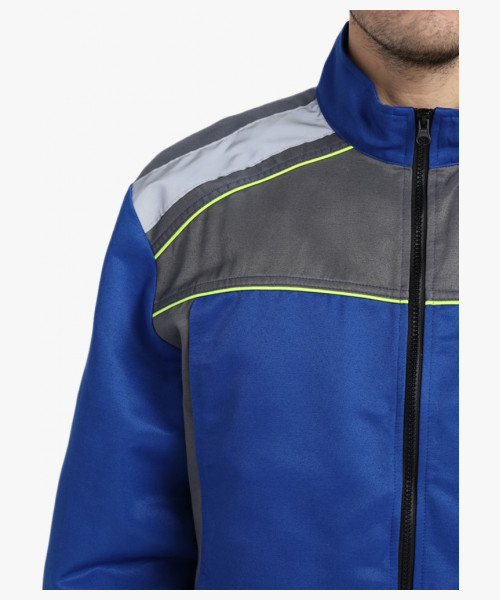 Костюм Практичный-2 СОП CH (тк.Смесовая,210) п/к, васильковый/серый