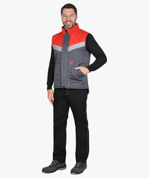 Жилет мужской СИРИУС-НАВИГАТОР серый