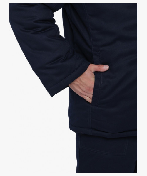 Костюм сварщика зимний Велд-СОП 1 кл.защиты (тк.Хлопок ОП,350) брюки, т.синий/красный