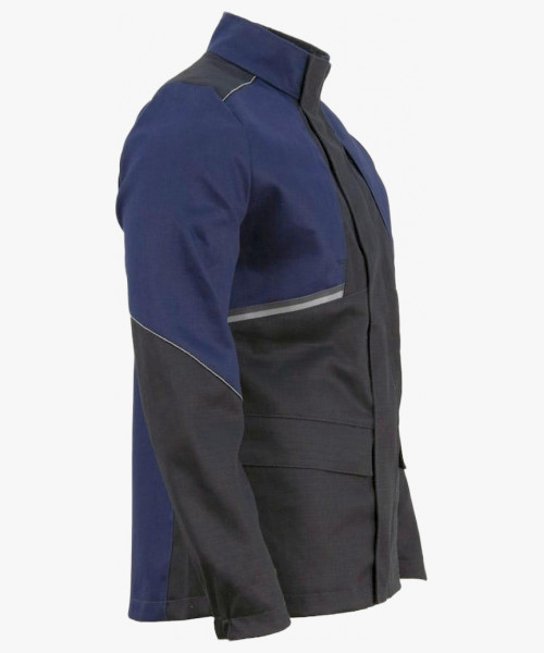 Куртка сварщика Brodeks FS28-01, цвет тёмно-синий, чёрный