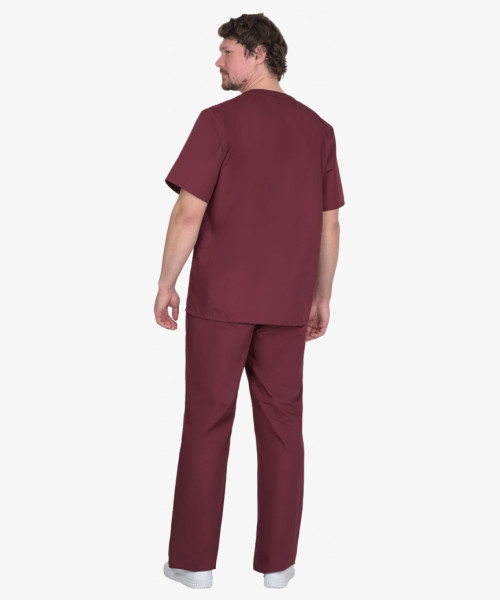 Костюм хирурга универсальный бордовый