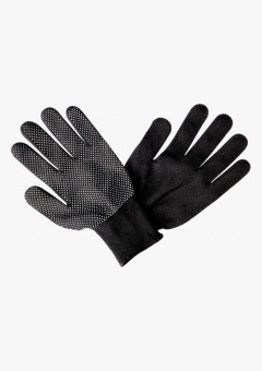 Перчатки нейлоновые с ПВХ ТОЧКА черные