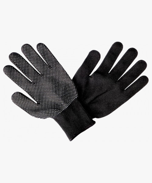 Перчатки нейлоновые с ПВХ ТОЧКА черные