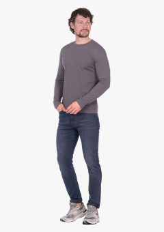 Футболка длинные рукава серая 160г/м2