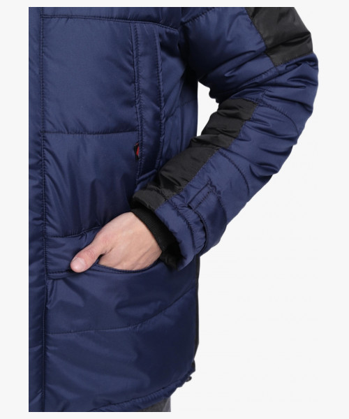 Куртка зимняя Европа (Дюспо), темно-синий/черный