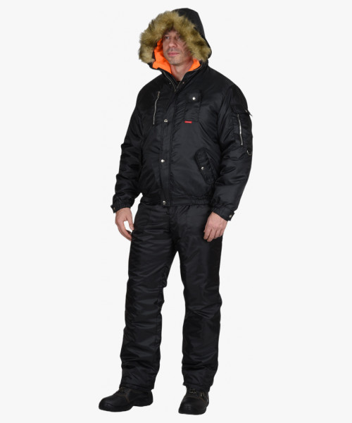 Костюм СИРИУС-АЛЯСКА куртка, п/к черный