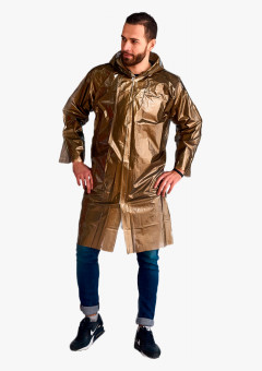 Плащ-дождевик СИРИУС-ЛЮКС на липучке ПВД 80 мкр. пропаянные швы, золотой