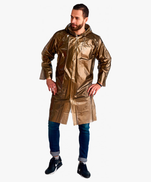 Плащ-дождевик СИРИУС-ЛЮКС на липучке ПВД 80 мкр. пропаянные швы, золотой