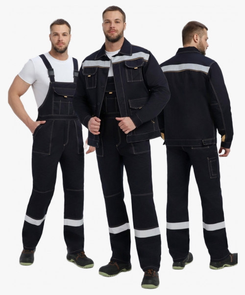 Костюм Троя IMP (тк.Саржа,320) п/к, т.синий/бежевый