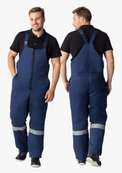 Полукомбинезон зимний Экспертный-Люкс (Смесовая, 210), темно-синий
