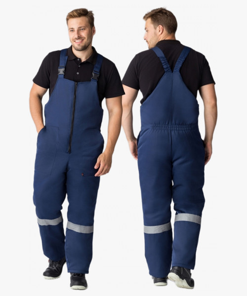 Полукомбинезон зимний Экспертный-Люкс (Смесовая, 210), темно-синий