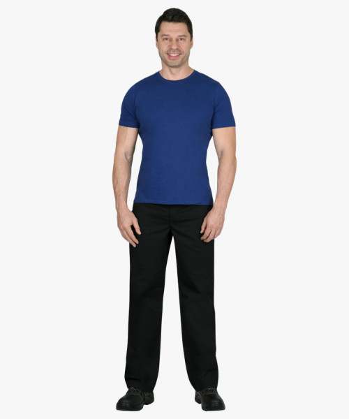 Футболка синяя СИРИУС-СТАНДАРТ 160г/м2 в уп.100 шт. за шт.