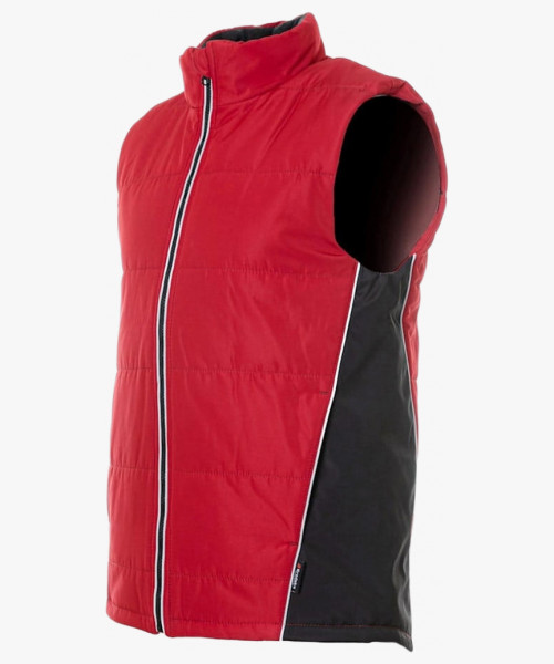 Жилет утеплённый Brodeks KW101, цвет красный, чёрный