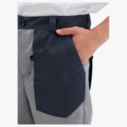 Брюки Лидер IMP (тк.Смесовая,240), т.серый/св.серый