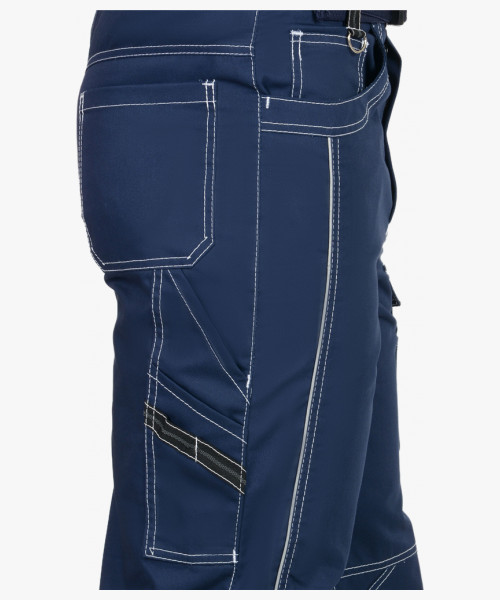 Брюки СИРИУС-ПРЕСТИЖ мужские летние синие, кант СВМ