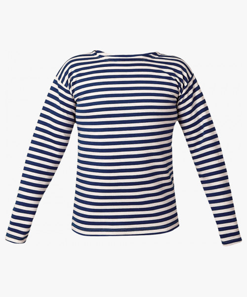 Тельняшка тёмно-синяя с белым пл.160 г/кв.м., 100% х/б