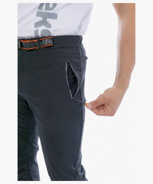 Брюки мужские летние Brodeks Urban KS316 приталенные, материал стрейч, цвет чёрный