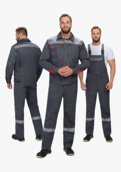 Костюм Флофт-2 СОП (тк.Смесовая,210) п/к, т.серый/серый