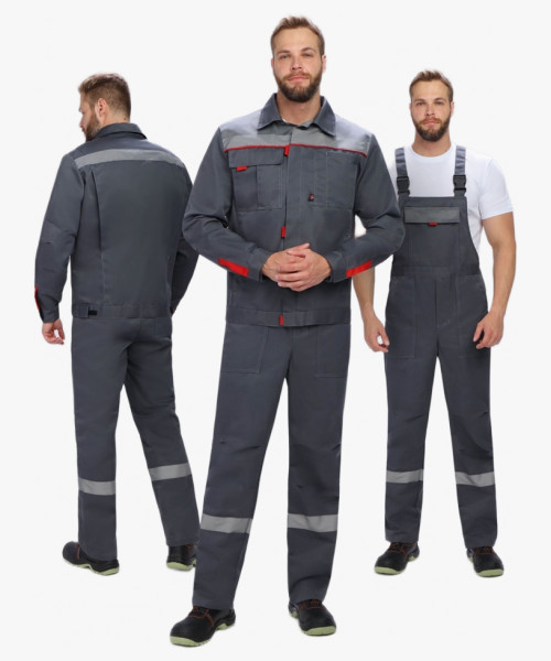 Костюм Флофт-2 СОП (тк.Смесовая,210) п/к, т.серый/серый