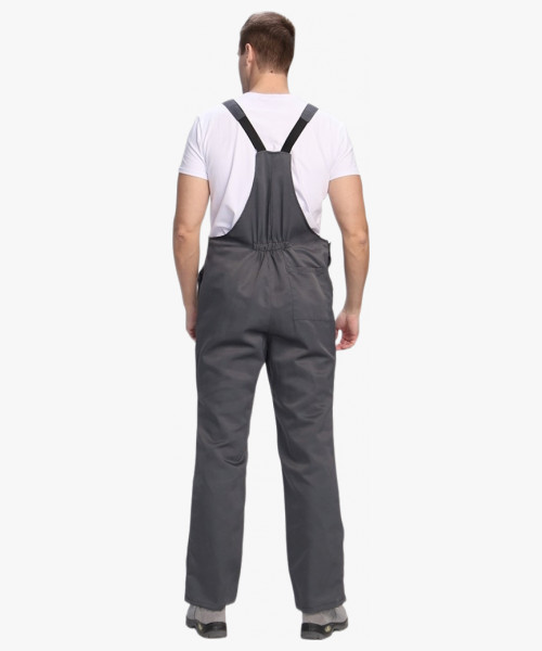 Полукомбинезон для ИТР (тк.Смесовая,210), серый/красный