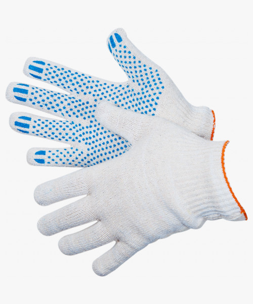 Перчатки ХБ с ПВХ 10/6