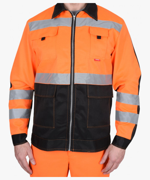 Костюм мужской СИРИУС-МАГИСТРАЛЬ-ЛЮКС куртка, брюки, оранжевый