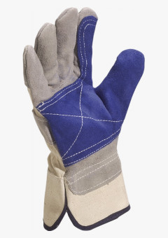Перчатки DeltaPlus™ спилковые комбинированные с усилением DS202RP