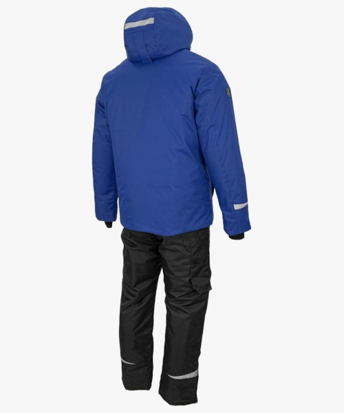 Костюм рабочий зимний Brodeks KW603, куртка, брюки, цвет синий, чёрный