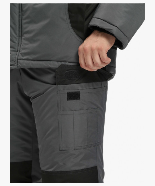 Костюм зимний Вектрон-2 СОП (тк.Таслан,135) п/к, т.серый/черный