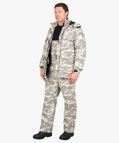 Костюм СИРИУС-МУСТАНГ зимний, куртка, п/комб. (тк.Рип-Стоп) КМФ Пустыня
