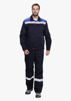 Костюм Флофт-2 СОП У. (тк.Смесовая,210) п/к, т.синий/васильковый/красный