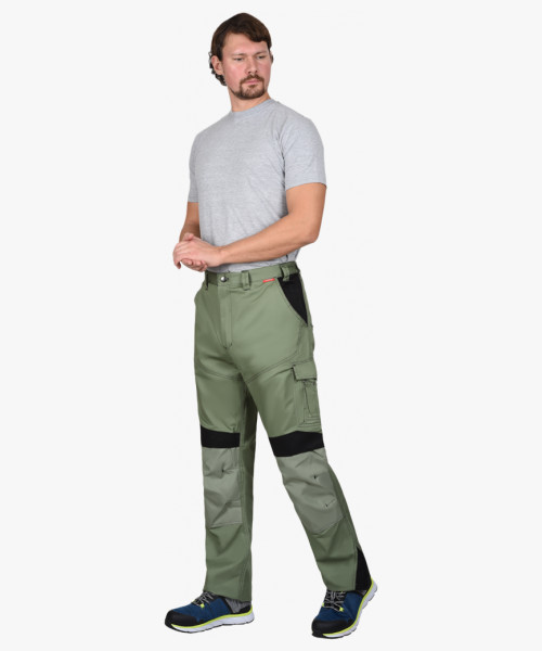 Брюки СИРИУС-ЦИТРИН светло-оливковый с черным