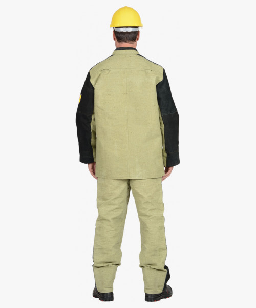 Костюм сварщика: куртка, брюки брезентовый со спилком (2,7 кв.м) тип Б