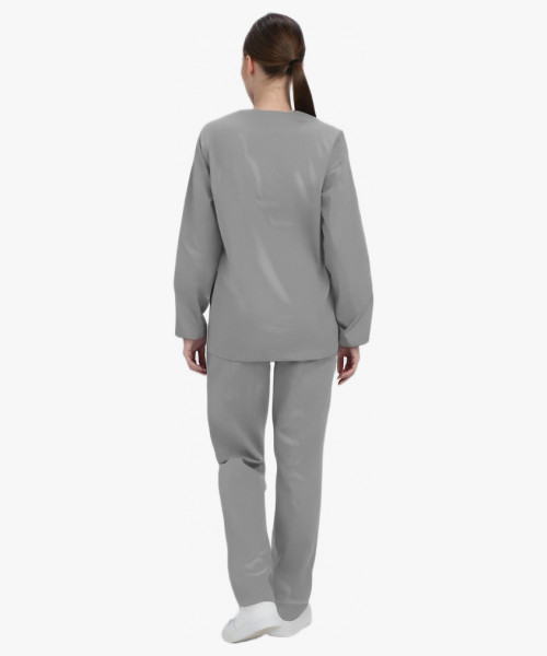 Костюм женский ХАССП-База (тк.ТиСи,120), серый