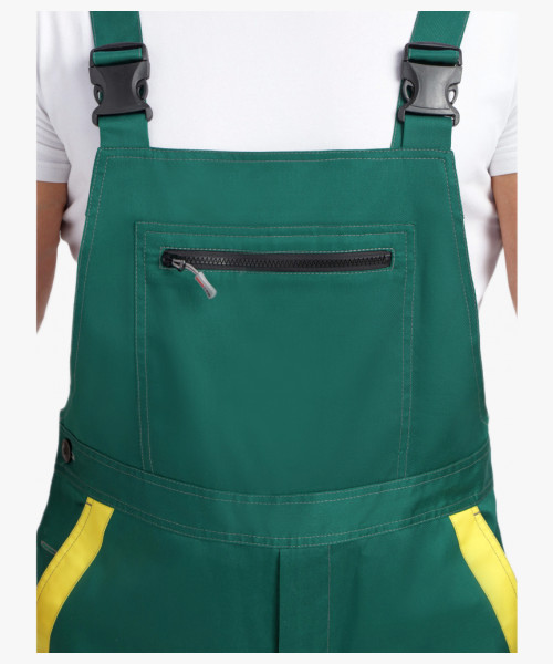 Костюм ProfLineBase-2 (тк.Твил,210) п/к, зеленый/черный/желтый