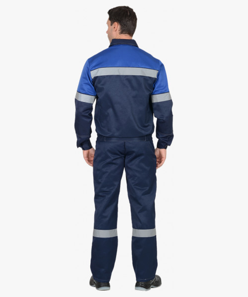 Костюм СИРИУС-ЛЕГИОНЕР куртка, п/к т.синий с васильковым СОП 50 мм