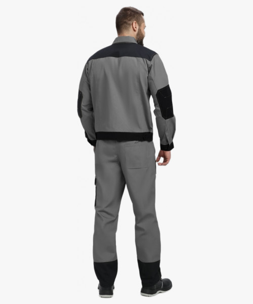 Костюм Вестгард-1 (тк.Канвас,260) брюки, т.серый/черный