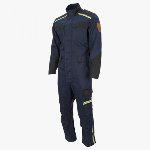 Комбинезон сварщика 1 класса Brodeks FS58-01, цвет тёмно-синий, чёрный