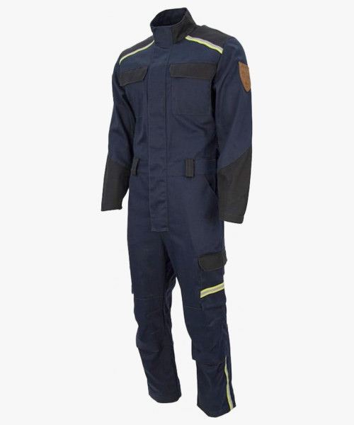 Комбинезон сварщика 1 класса Brodeks FS58-01, цвет тёмно-синий, чёрный